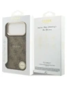 Etui Guess 4G PU Classic Logo MagSafe do Apple iPhone 17 Pro Max brązowy