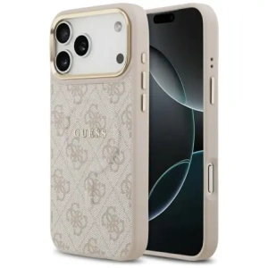 Etui Guess 4G PU Classic Logo MagSafe do Apple iPhone 17 Pro Max różowy