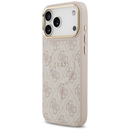 Etui Guess 4G PU Classic Logo MagSafe do Apple iPhone 17 Pro Max różowy