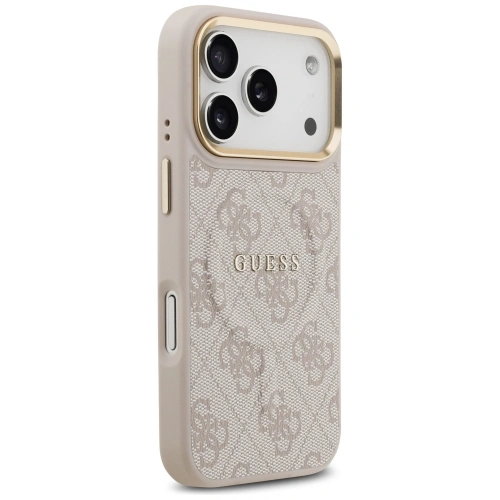 Etui Guess 4G PU Classic Logo MagSafe do Apple iPhone 17 Pro różowy