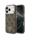 Etui Guess 4G Triangle Logo MagSafe do Apple iPhone 17 Pro brązowy srebrny
