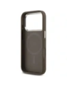 Etui Guess 4G Triangle Logo MagSafe do Apple iPhone 17 Pro brązowy srebrny