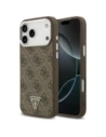 Etui Guess 4G Triangle Logo MagSafe do Apple iPhone 17 Pro Max brązowy srebrny