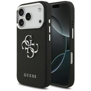 Etui Guess Grained Big 4G Classic Logo do Apple iPhone 17 Pro czarny
