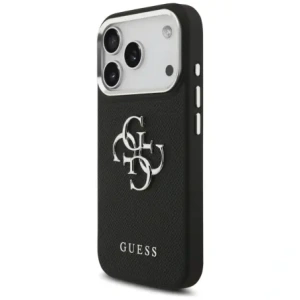 Etui Guess Grained Big 4G Classic Logo do Apple iPhone 17 Pro czarny
