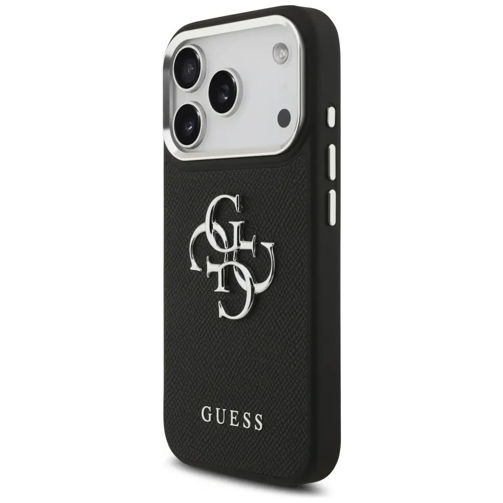 Etui Guess Grained Big 4G Classic Logo do Apple iPhone 17 Pro czarny