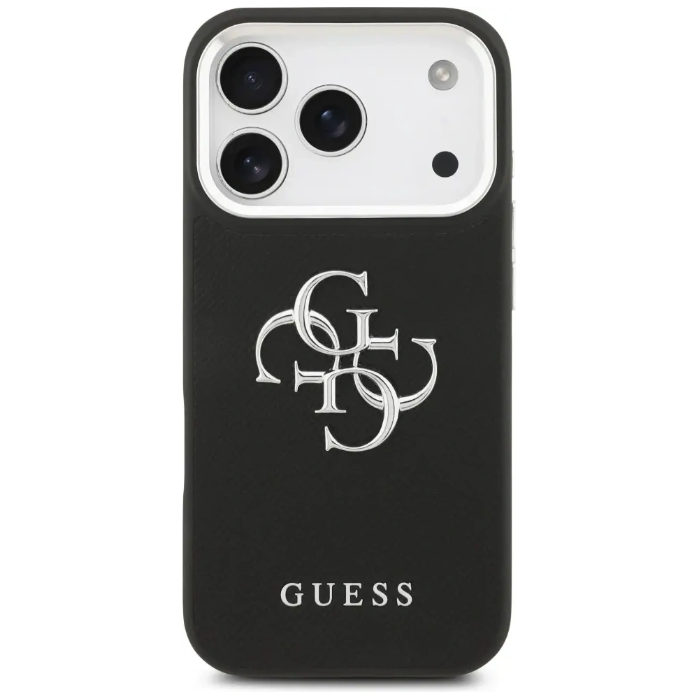 Etui Guess Grained Big 4G Classic Logo do Apple iPhone 17 Pro czarny