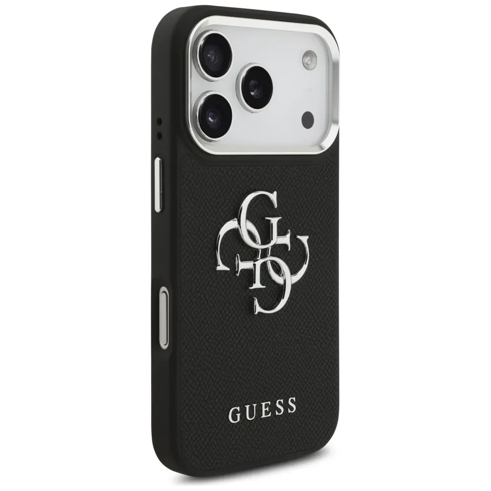 Etui Guess Grained Big 4G Classic Logo do Apple iPhone 17 Pro czarny