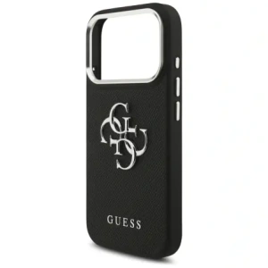 Etui Guess Grained Big 4G Classic Logo do Apple iPhone 17 Pro czarny