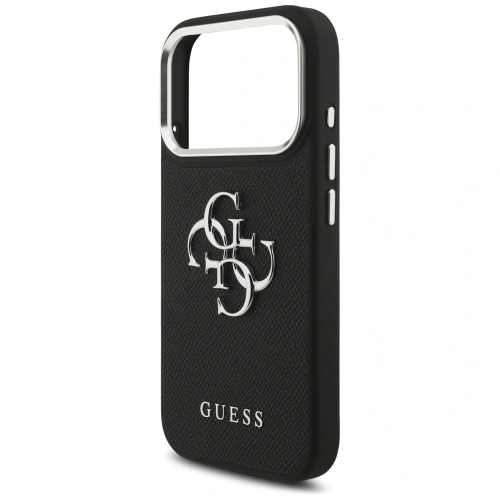 Etui Guess Grained Big 4G Classic Logo do Apple iPhone 17 Pro czarny
