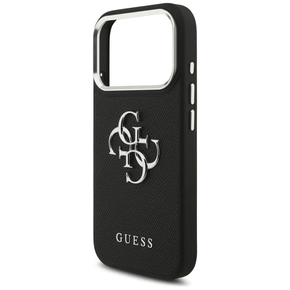 Etui Guess Grained Big 4G Classic Logo do Apple iPhone 17 Pro czarny
