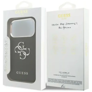 Etui Guess Grained Big 4G Classic Logo do Apple iPhone 17 Pro czarny