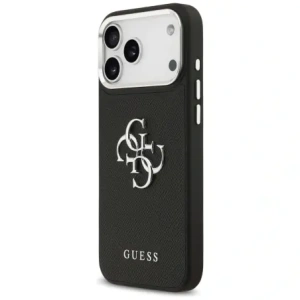 Etui Guess Grained Big 4G Classic Logo do Apple iPhone 17 Pro Max czarny