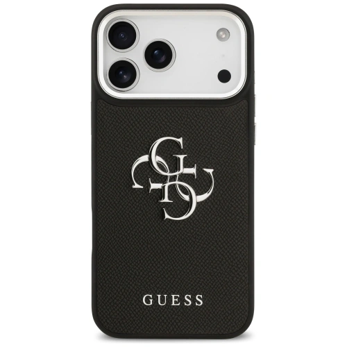 Etui Guess Grained Big 4G Classic Logo do Apple iPhone 17 Pro Max czarny