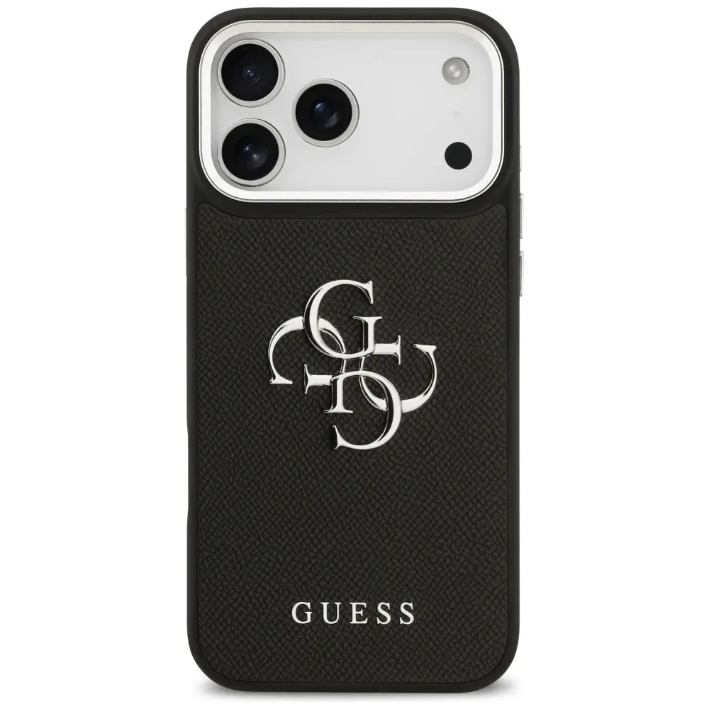 Etui Guess Grained Big 4G Classic Logo do Apple iPhone 17 Pro Max czarny