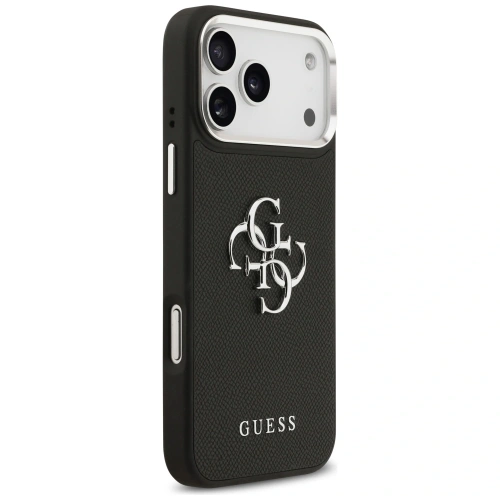 Etui Guess Grained Big 4G Classic Logo do Apple iPhone 17 Pro Max czarny
