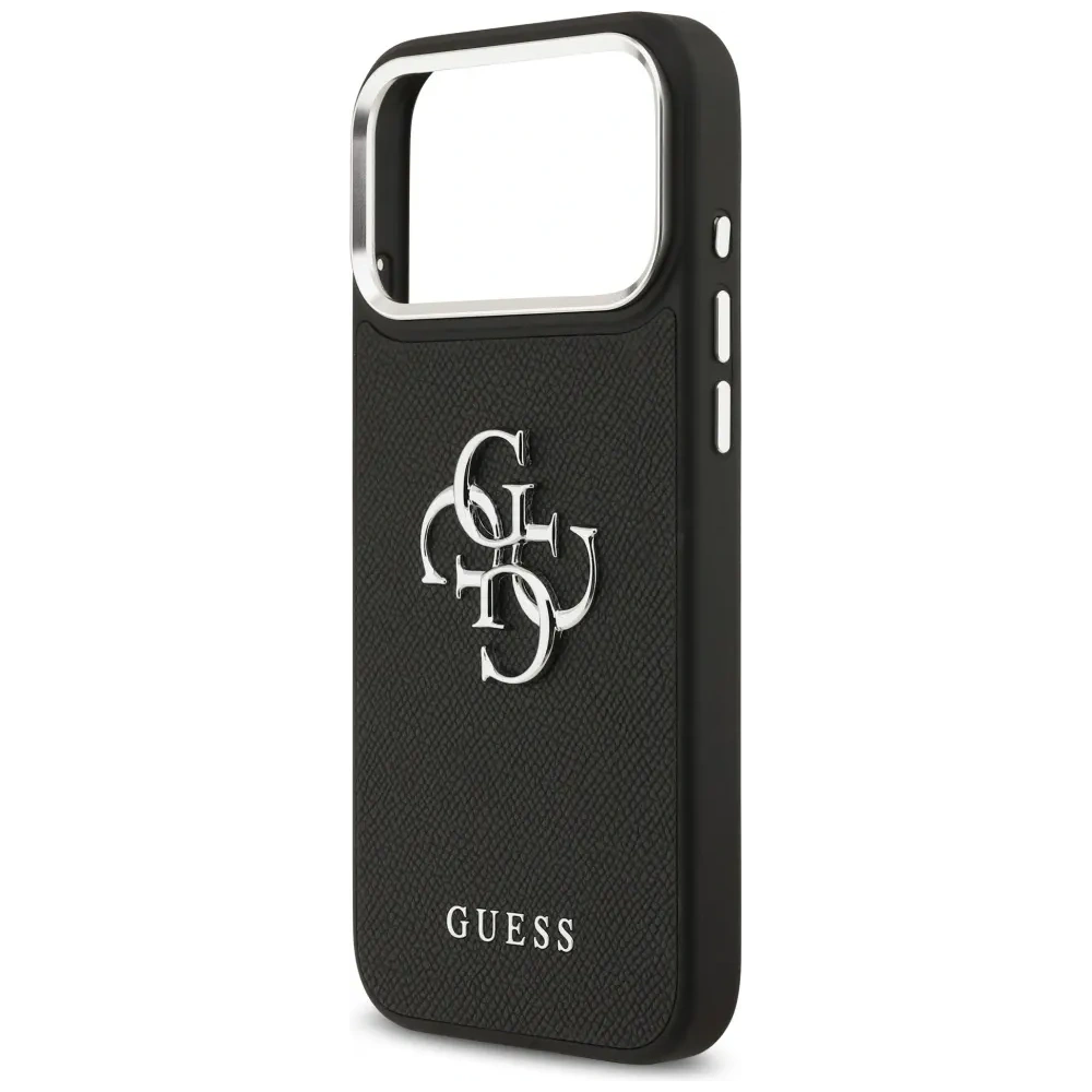 Etui Guess Grained Big 4G Classic Logo do Apple iPhone 17 Pro Max czarny