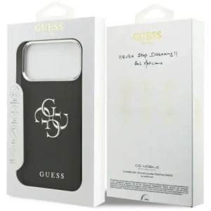 Etui Guess Grained Big 4G Classic Logo do Apple iPhone 17 Pro Max czarny