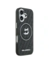 Etui Karl Lagerfeld IML Choupette Head Logo MagSafe do Apple iPhone 17 czarny