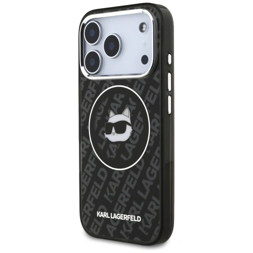 Etui Karl Lagerfeld IML Choupette Head Logo MagSafe do Apple iPhone 17 Pro czarny