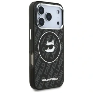 Etui Karl Lagerfeld IML Choupette Head Logo MagSafe do Apple iPhone 17 Pro czarny