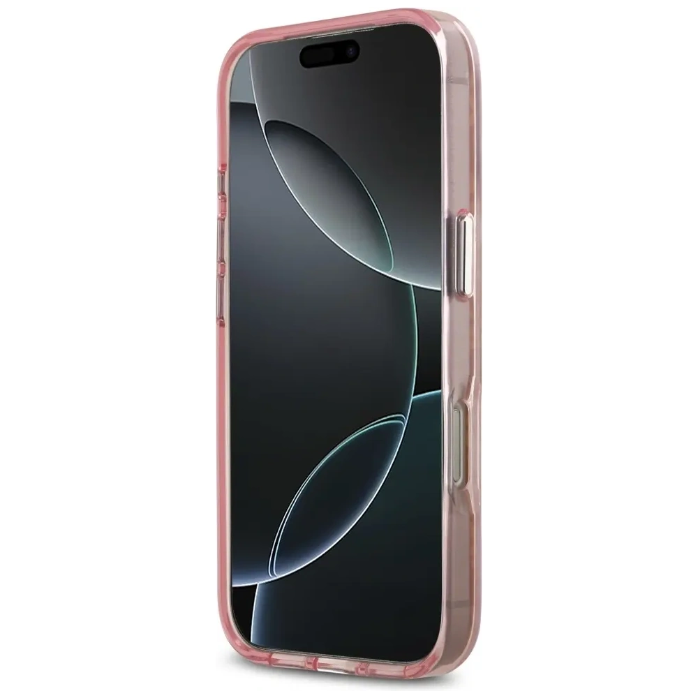 Etui Karl Lagerfeld IML Choupette Head Logo MagSafe do Apple iPhone 17 Pro Max różowy