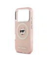 Etui Karl Lagerfeld IML Choupette Head Logo MagSafe do Apple iPhone 17 Pro Max różowy