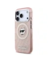 Etui Karl Lagerfeld IML Choupette Head Logo MagSafe do Apple iPhone 17 Pro różowy