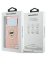 Etui Karl Lagerfeld IML Choupette Head Logo MagSafe do Apple iPhone 17 Pro różowy