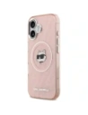 Etui Karl Lagerfeld IML Choupette Head Logo MagSafe do Apple iPhone 17 różowy