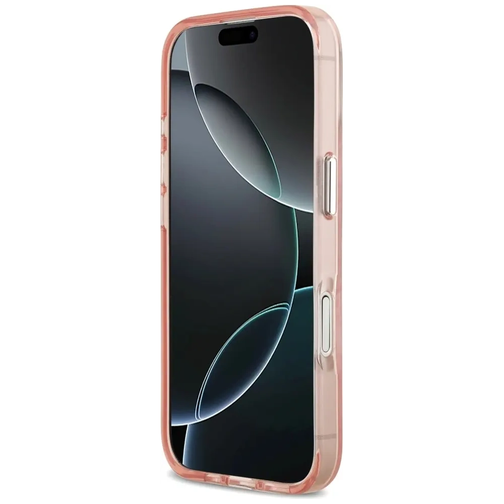 Etui Karl Lagerfeld IML Choupette Head Logo MagSafe do Apple iPhone 17 różowy