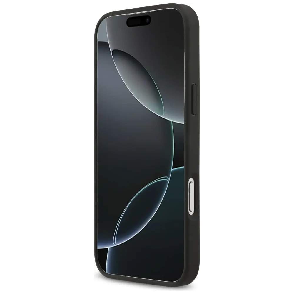 Etui Mercedes Leather Large Laurel Leave MagSafe do Apple iPhone 17 Pro Max antracyt