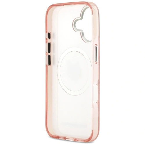 Etui Karl Lagerfeld IML Choupette Head Logo MagSafe do Apple iPhone 17 różowy