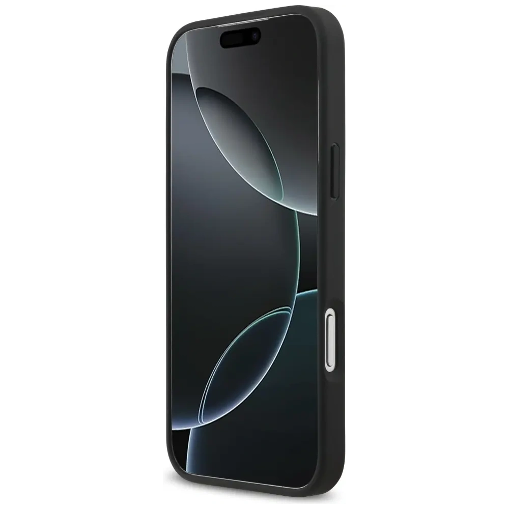 Etui Mercedes Leather Laurel Leaves Stripes MagSafe do Apple iPhone 17 Pro Max niebieski