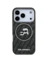Etui Karl Lagerfeld IML Glitter Karl & Choupette Heads Logo MagSafe do Apple iPhone 17 Pro czarny