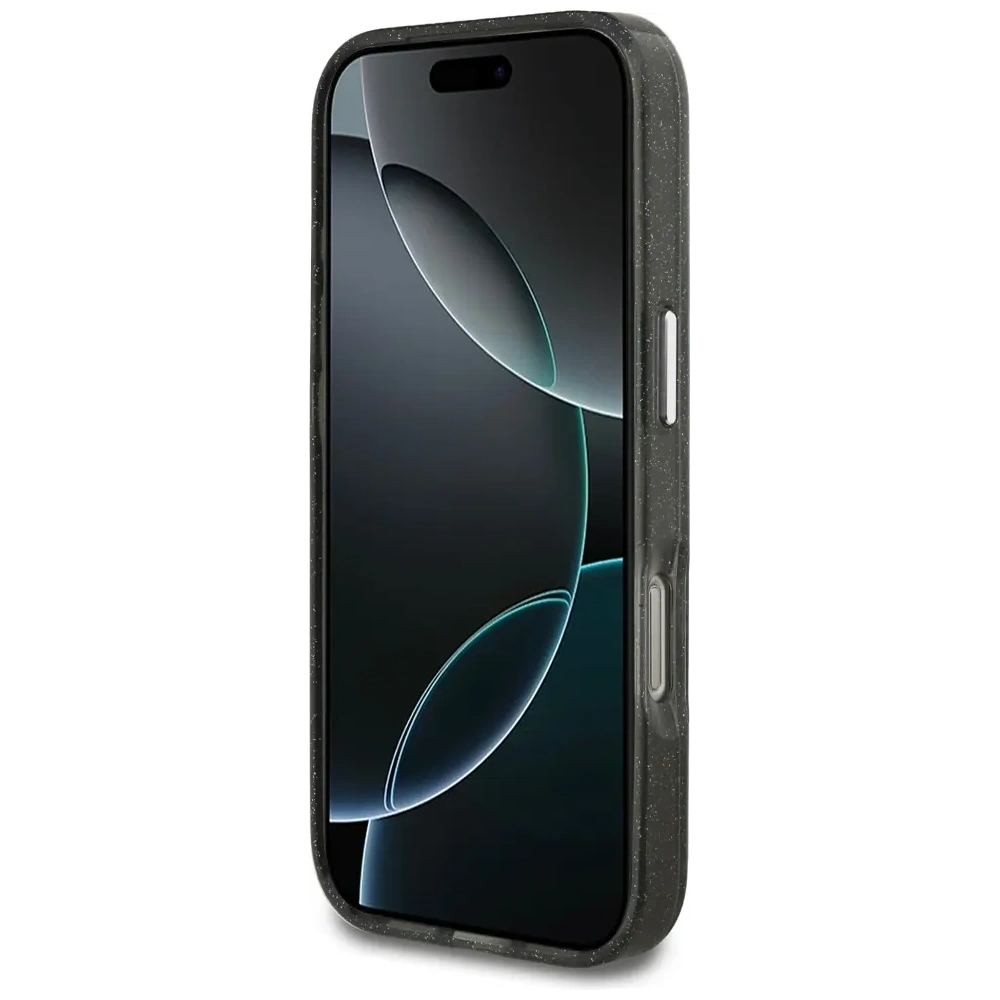 Etui Karl Lagerfeld IML Glitter Karl & Choupette Heads Logo MagSafe do Apple iPhone 17 Pro czarny