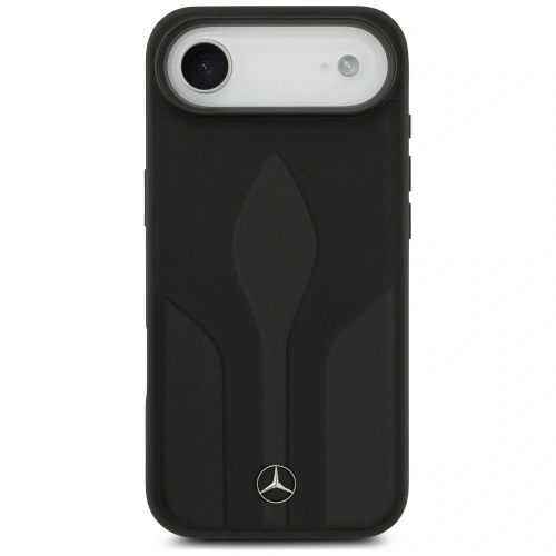 Etui Mercedes Leather The Move MagSafe do Apple iPhone 17 Air czarny