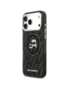 Etui Karl Lagerfeld IML Glitter Karl & Choupette Heads Logo MagSafe do Apple iPhone 17 Pro Max czarny