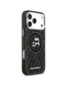 Etui Karl Lagerfeld IML Glitter Karl & Choupette Heads Logo MagSafe do Apple iPhone 17 Pro Max czarny