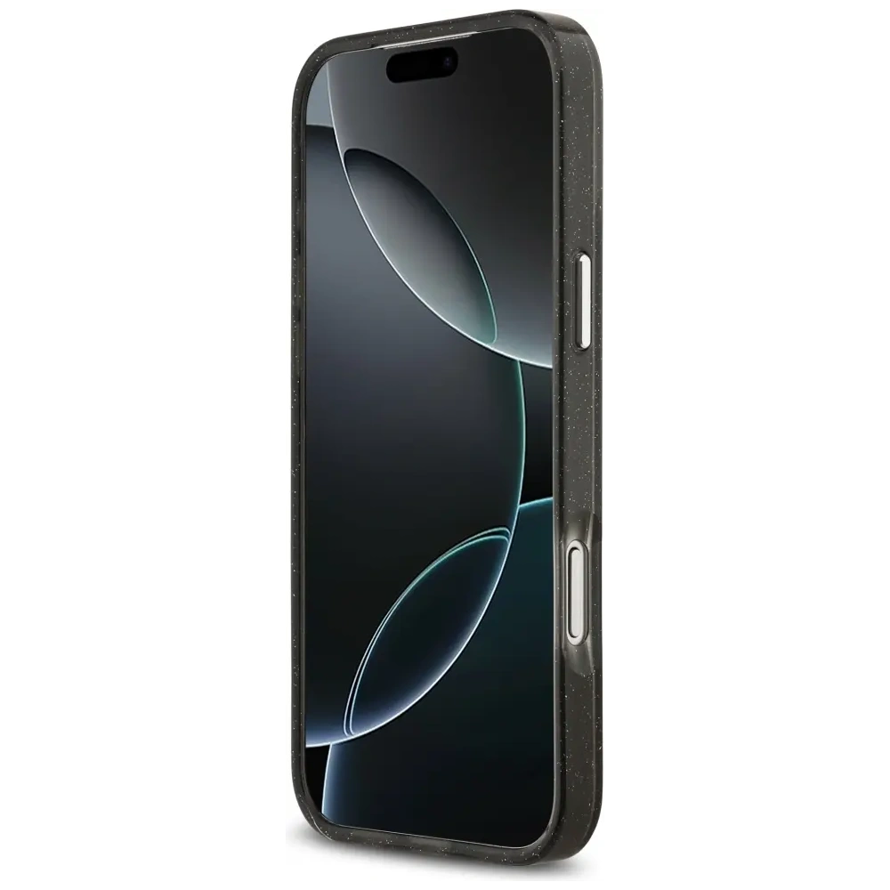 Etui Karl Lagerfeld IML Glitter Karl & Choupette Heads Logo MagSafe do Apple iPhone 17 Pro Max czarny