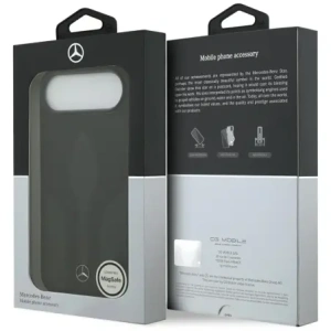 Etui Mercedes Leather The Move MagSafe do Apple iPhone 17 Air czarny