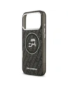 Etui Karl Lagerfeld IML Glitter Karl & Choupette Heads Logo MagSafe do Apple iPhone 17 Pro Max czarny