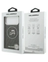 Etui Karl Lagerfeld IML Glitter Karl & Choupette Heads Logo MagSafe do Apple iPhone 17 Pro Max czarny