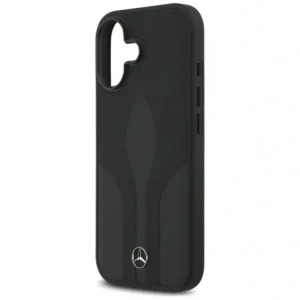 Etui Mercedes Leather The Move MagSafe do Apple iPhone 17 czarny