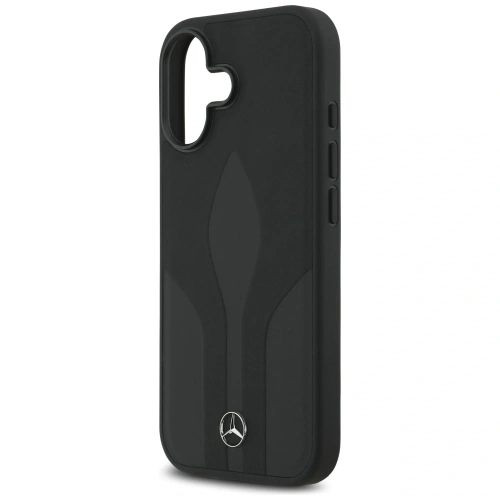Etui Mercedes Leather The Move MagSafe do Apple iPhone 17 czarny