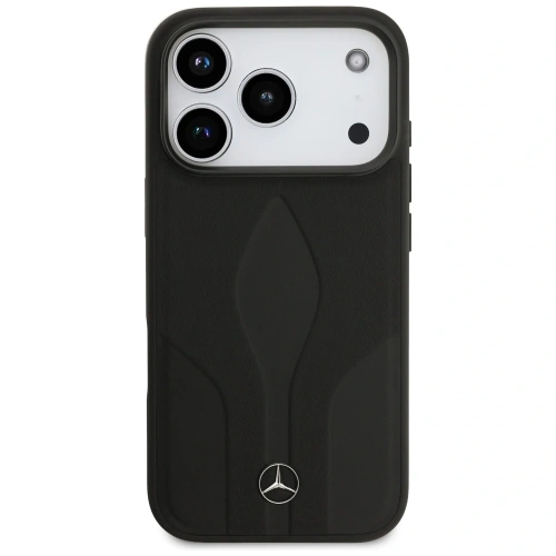 Etui Mercedes Leather The Move MagSafe do Apple iPhone 17 Pro czarny