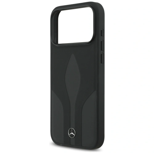 Etui Mercedes Leather The Move MagSafe do Apple iPhone 17 Pro Max czarny