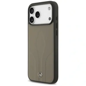 Etui Mercedes Leather The Move MagSafe do Apple iPhone 17 Pro Max taupe