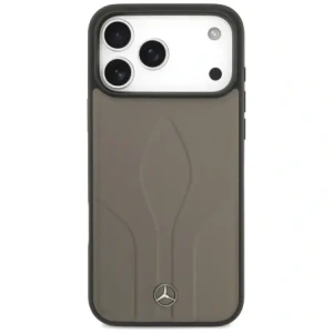 Etui Mercedes Leather The Move MagSafe do Apple iPhone 17 Pro Max taupe