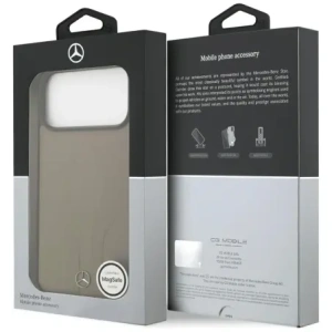Etui Mercedes Leather The Move MagSafe do Apple iPhone 17 Pro Max taupe